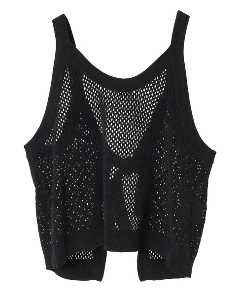 モールニットキャミソール 詳細画像 ブラック 1