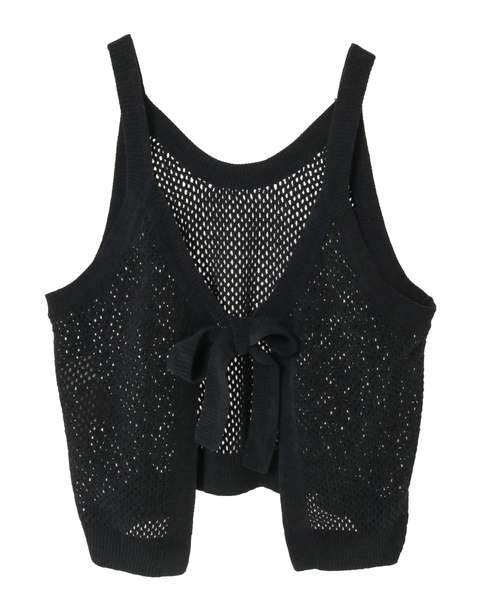 モールニットキャミソール 詳細画像 ブラック 2