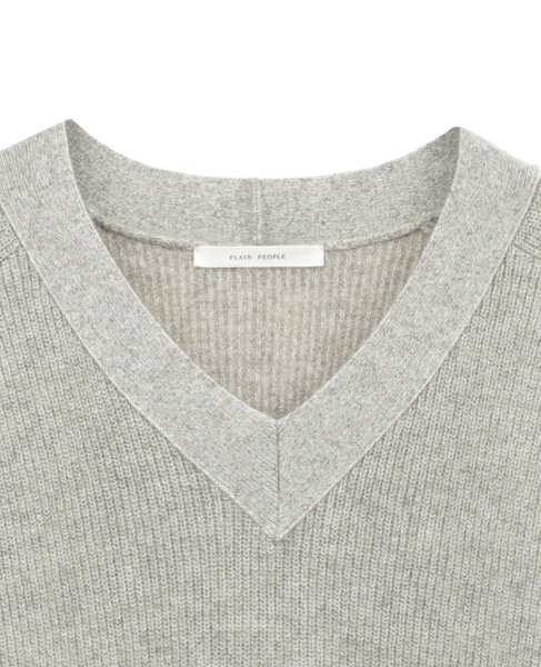 ヤクペーパーVネックニット 詳細画像 オートミール 3