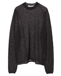 シア―モヘアロングスリーブニット