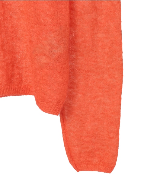 シア―モヘアロングスリーブニット 詳細画像 オレンジ 4