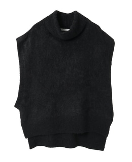 MONAアルパカニュアンスネックニットベスト