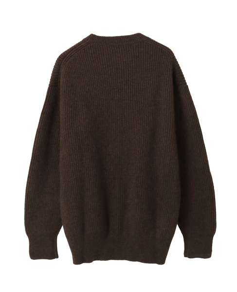 ヤククルーネックセーター 詳細画像 ブラウン 2