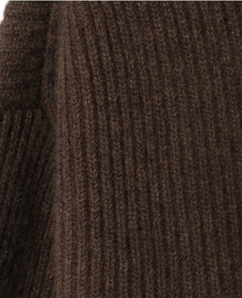 ヤククルーネックセーター 詳細画像 ブラウン 6