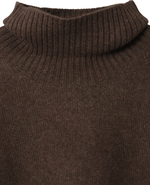 ヤクハイネックセーター 詳細画像 ブラウン 3