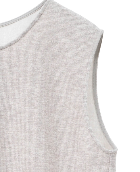 パイルジャージノースリーブオールインワン 詳細画像 ベージュ 8