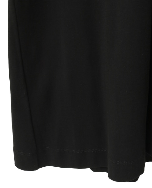 超強撚フライス五分袖ワンピース 詳細画像 ブラック 6