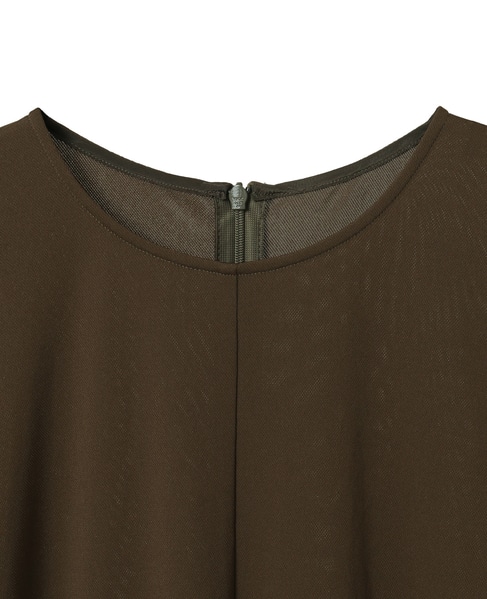 トリアセドライジャージ半袖ワンピース 詳細画像 カーキ 3