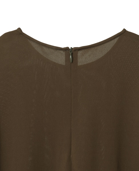 トリアセドライジャージ半袖ワンピース 詳細画像 カーキ 4