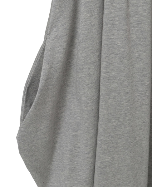 【Archive Dress Collection】アルビニオーガニックスムースドレープデザインワンピース 詳細画像 杢グレー 5