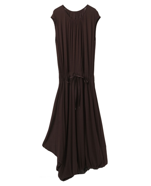 【Archive Dress Collection】シアーハイツイストフライスギャザーワンピース 詳細画像 ブラウン 1