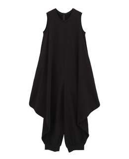 ミニ裏毛ドレープオールインワン