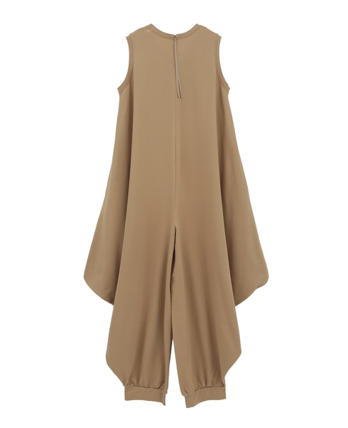 ミニ裏毛ドレープオールインワン 詳細画像 ベージュ 2