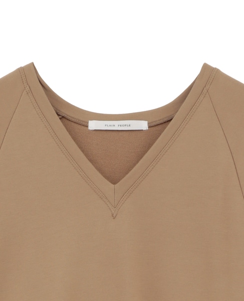 ミニ裏毛長袖ワンピース 詳細画像 ベージュ 3