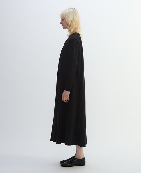 ミニ裏毛長袖ワンピース 詳細画像 ブラック 3