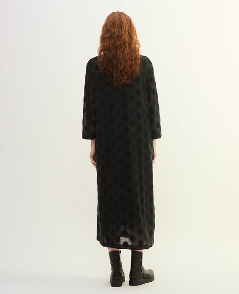 ドットジャージワンピース 詳細画像 チャコールグレー 10