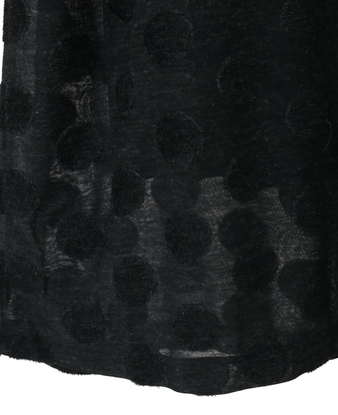 ドットジャージワンピース 詳細画像 チャコールグレー 5