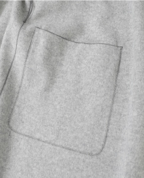 ウールカシミヤダブルクロスジャージインコードロックロングコート 詳細画像 グレー 10