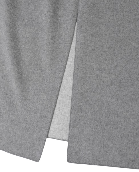 ウールカシミヤダブルクロスジャージインコードロックロングコート 詳細画像 グレー 6