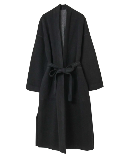カシミヤフリースコート 詳細画像 ブラック 1