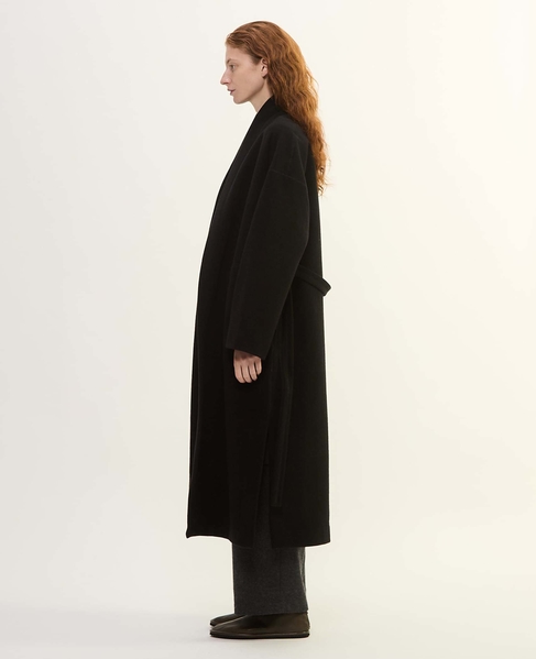 カシミヤフリースコート 詳細画像 ブラック 3