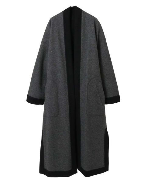 カシミヤフリースコート 詳細画像 ブラック 5