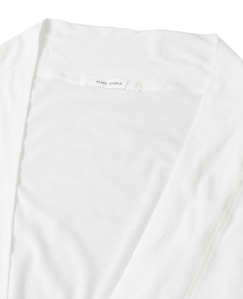 強撚ハイゲージ天竺モモンガカーディガン 詳細画像 ホワイト 7