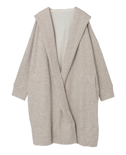 ヤクコットン裏毛ロングカーディガン