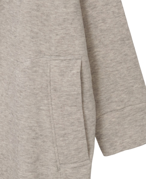 ヤクコットン裏毛ロングカーディガン 詳細画像 ベージュ 5