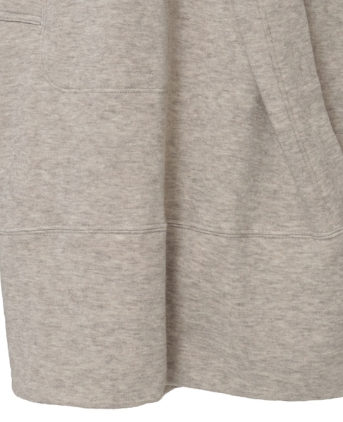 ヤクコットン裏毛ロングカーディガン 詳細画像 ベージュ 6