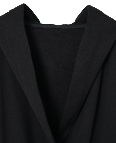 カシミヤタッチ裏毛ロングカーディガン 詳細画像 ブラック 3