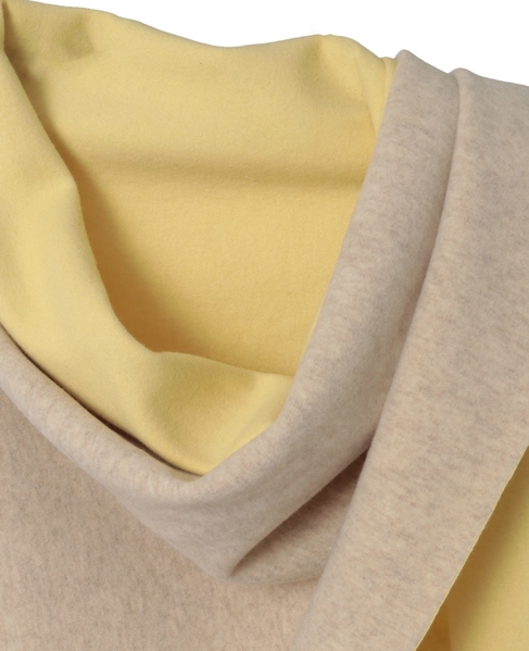 カシミヤフリース片袖ストール 詳細画像 ライトベージュ 3