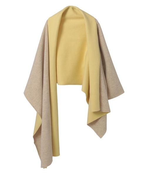 カシミヤフリース片袖ストール 詳細画像 ライトベージュ 5