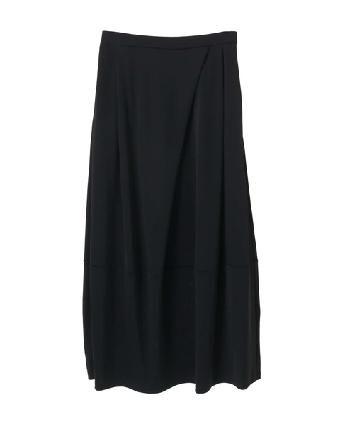 トリアセドライジャージタックスカート 詳細画像 ブラック 1
