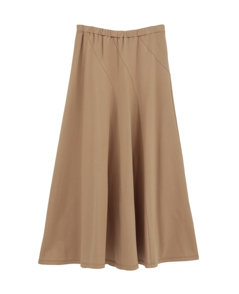 ミニ裏毛ドレープスカート 詳細画像 ベージュ 1