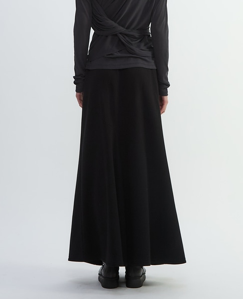 ミニ裏毛ドレープスカート 詳細画像 ブラック 9
