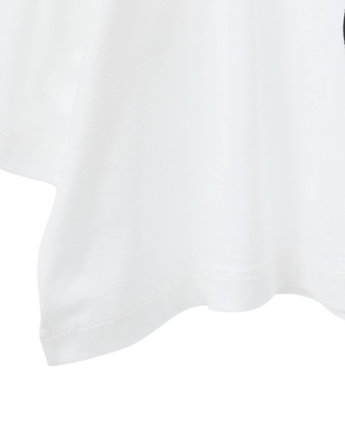アップリケ花モチーフTシャツ 詳細画像 ホワイト 5