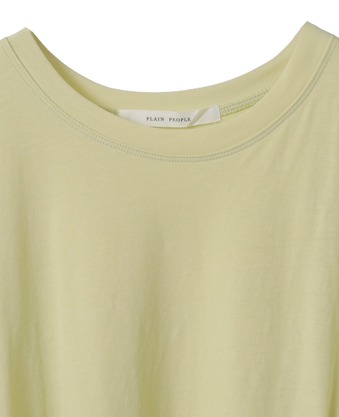 超強撚天竺イレギュラーデザインTシャツ 詳細画像 イエローグリーン 3