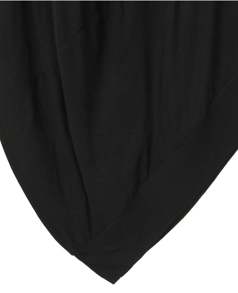 強撚ハイゲージ天竺イレギュラーヘムプルオーバー 詳細画像 ブラック 5