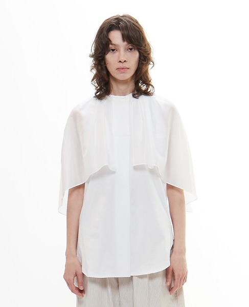 サイロプレミアムドッキングブラウス 詳細画像 ホワイト 2