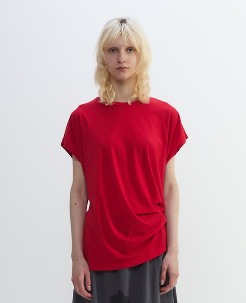 アルビニスタシフォンドレープTシャツ 詳細画像 レッド 2