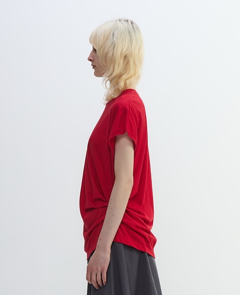 アルビニスタシフォンドレープTシャツ 詳細画像 レッド 3