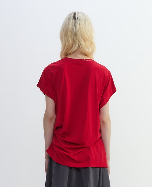 アルビニスタシフォンドレープTシャツ 詳細画像 レッド 4