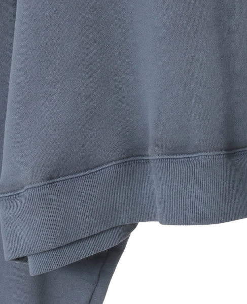 インディゴ裏毛製品染めスウェット 詳細画像 インディゴブルー 5