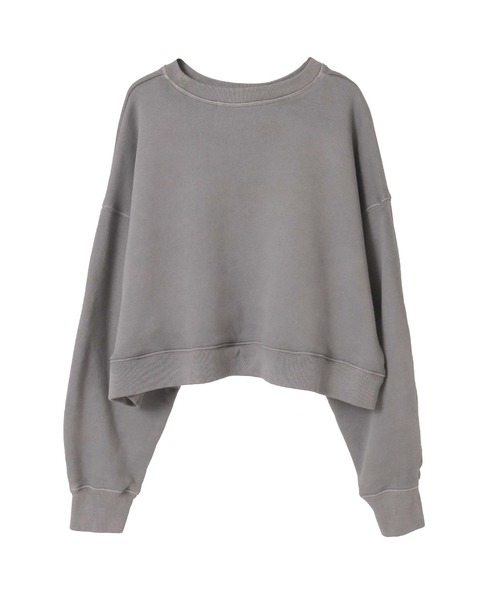 インディゴ裏毛製品染めスウェット 詳細画像 グレー 1