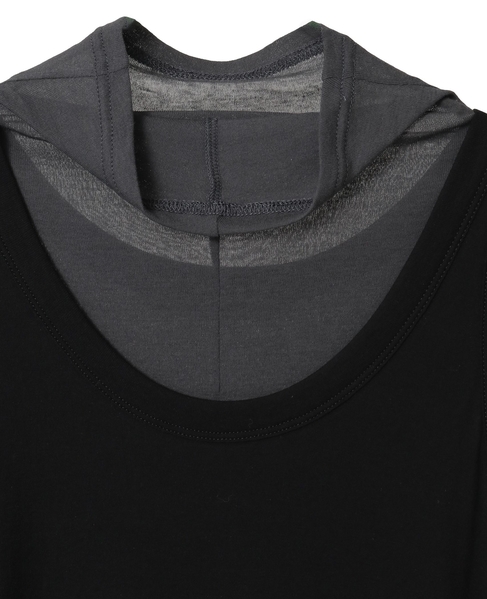 シア―ハイツイストフライスタンクトップレイヤードTシャツ 詳細画像 グレー×ブラック 7