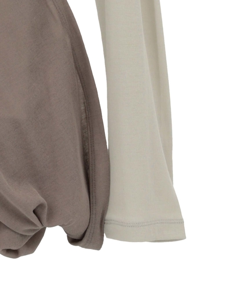 シア―ハイツイストフライスショール型レイヤードTシャツ 詳細画像 ミントグリーン 4