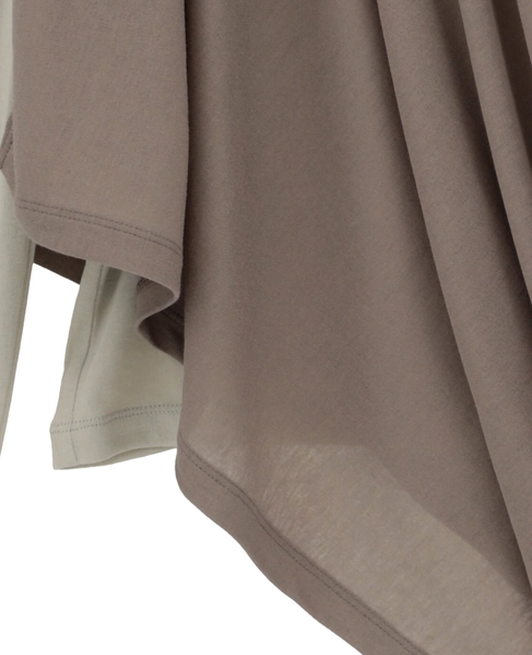 シア―ハイツイストフライスショール型レイヤードTシャツ 詳細画像 ミントグリーン 5