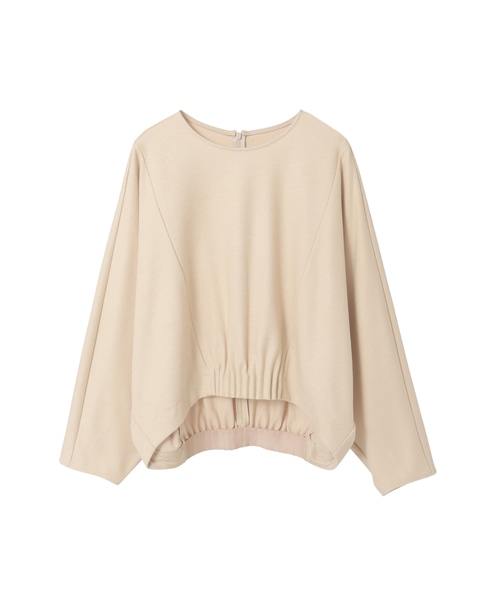 ダンボールジャージ/ミルドジャージゴムタックドルマンプルオーバー 詳細画像 ベージュ 8