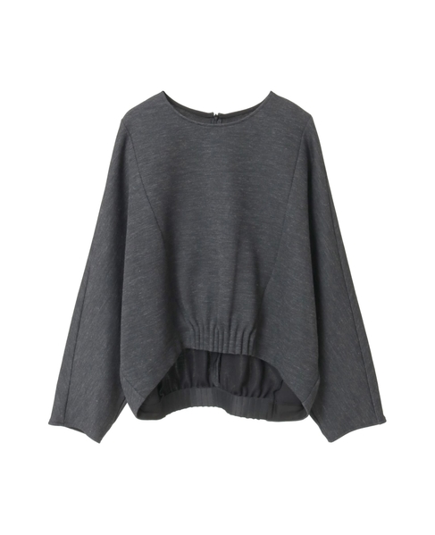 ダンボールジャージ/ミルドジャージゴムタックドルマンプルオーバー 詳細画像 チャコールグレー 1